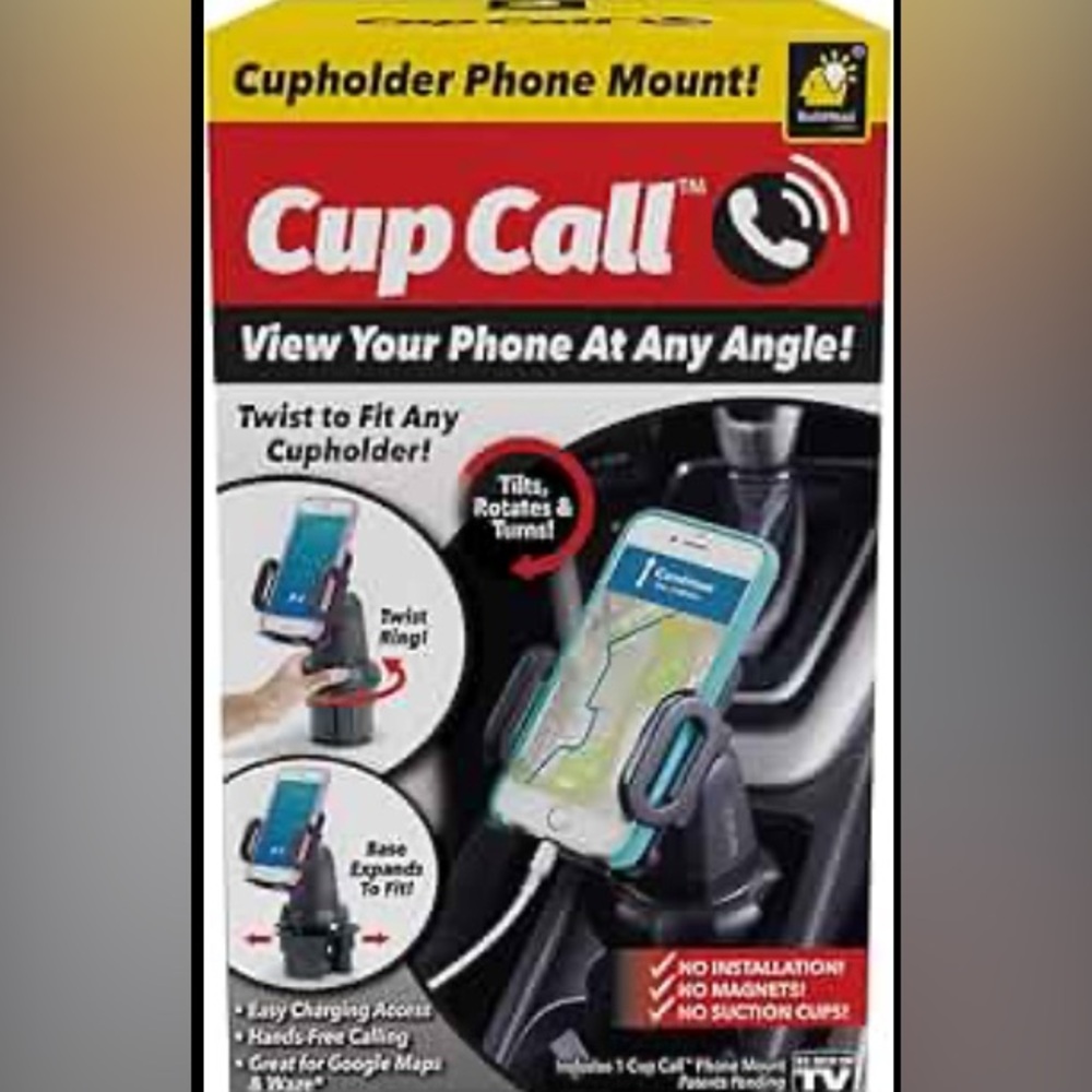 BulbHead Official As Seen On TV Cup Call Cup Holder Phone